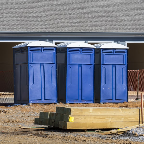 is there a specific order in which to place multiple portable toilets in Roscoe Nebraska